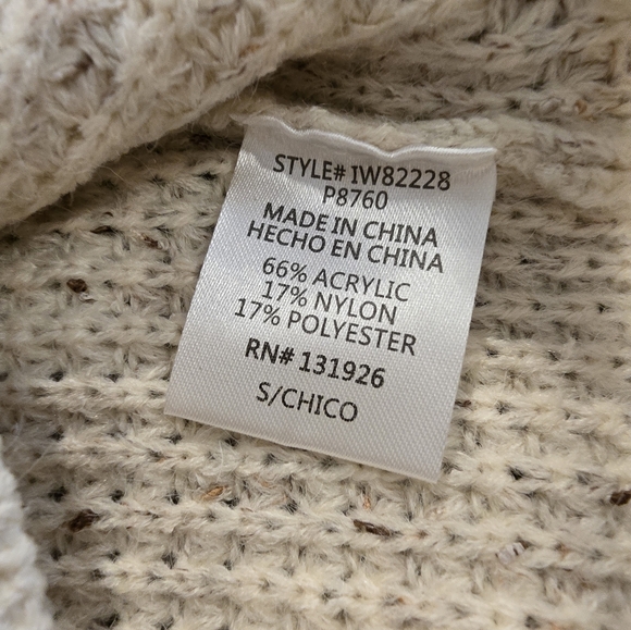 Tea n Rose Knit Embroidery Mock Neck Sweater Size Small - Picture 5 of 7